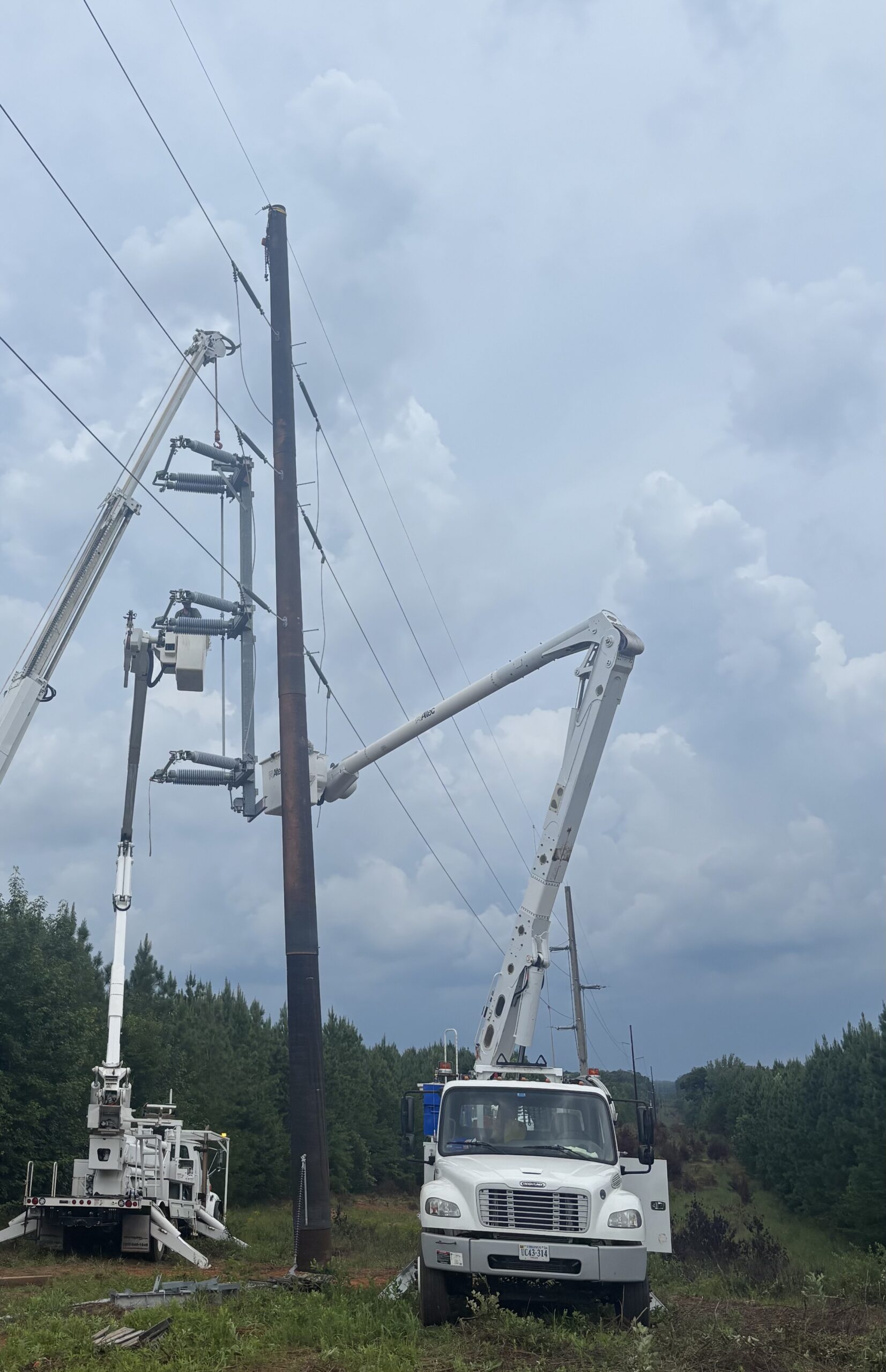 Transmission line construction